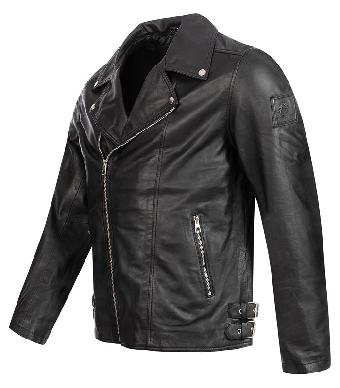 Rock Creek Herren Lederjacke Biker-Style H-182
