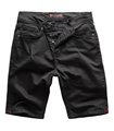 Rock Creek Herren Jeansshorts Slim Fit Schwarz RC-2209