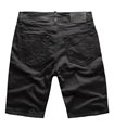 Rock Creek Herren Jeansshorts Slim Fit Schwarz RC-2209