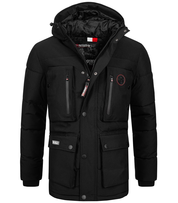 Geographical Norway Herren Winter Jacke mit Kapuze H-241