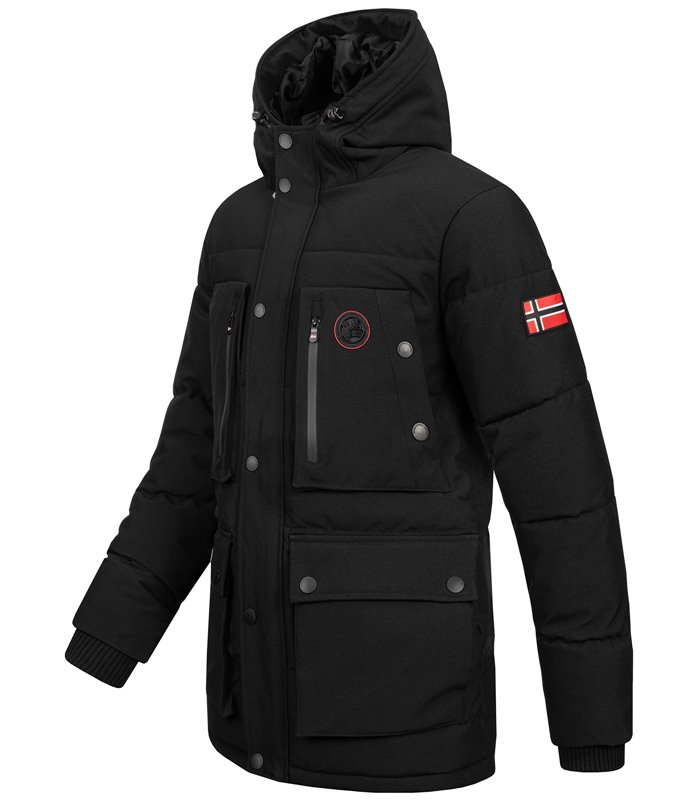 Geographical Norway Herren Winter Jacke mit Kapuze H-241