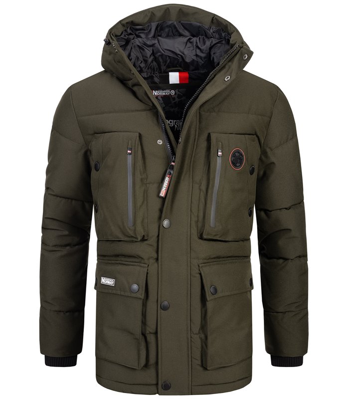 Geographical Norway Herren Winter Jacke mit Kapuze H-241