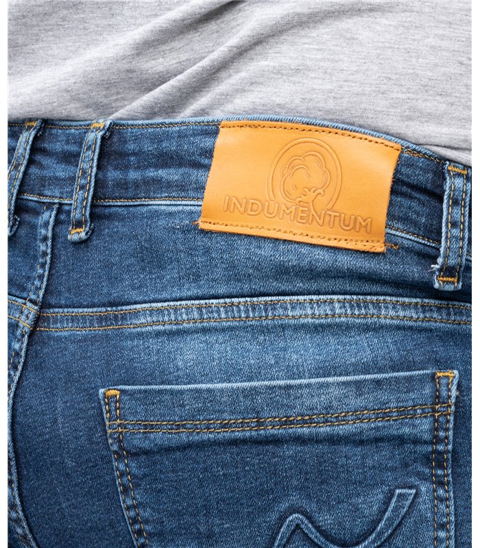 Indumentum Herren Jeans Slim Fit Blau IS-301