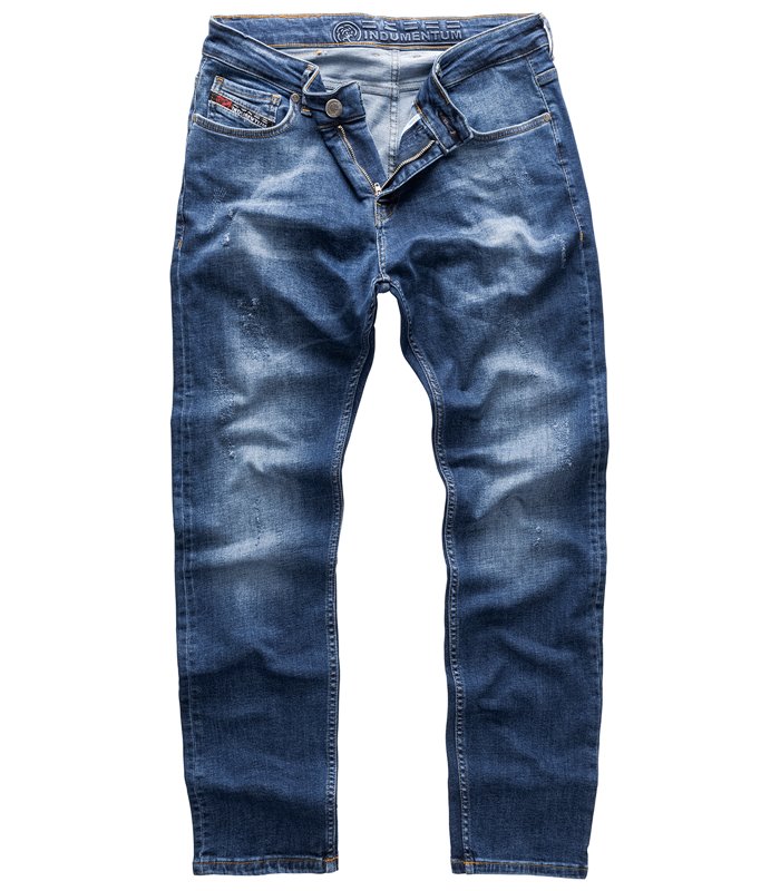 Indumentum Herren Jeans Slim Fit Blau IS-301