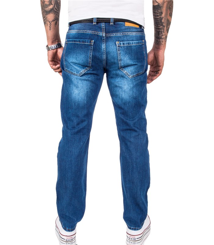 Rock Creek Herren Jeans Comfort Fit Hellblau RC-3120A
