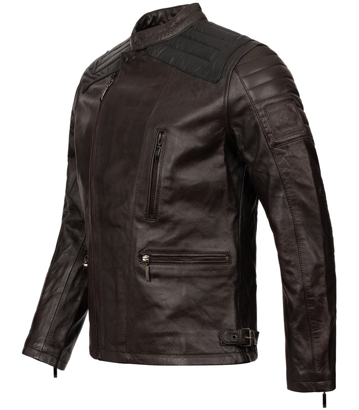 Rock Creek Herren Lederjacke Biker-Style H-181