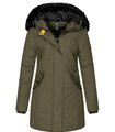 Geographical Norway Damen Winter Mantel mit Kunstfellkragen D-450 