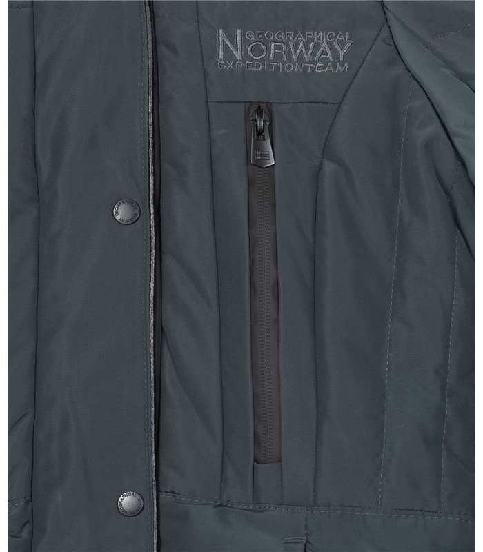 Geographical Norway Damen Winter Mantel mit Kunstfellkragen D-449 
