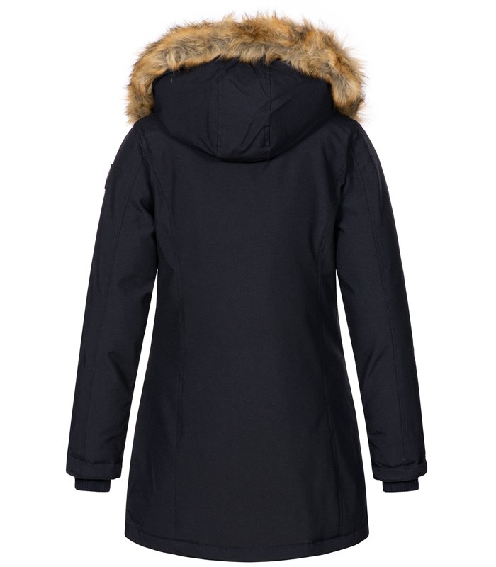 Geographical Norway Damen Winter Mantel mit Kunstfellkragen D-451