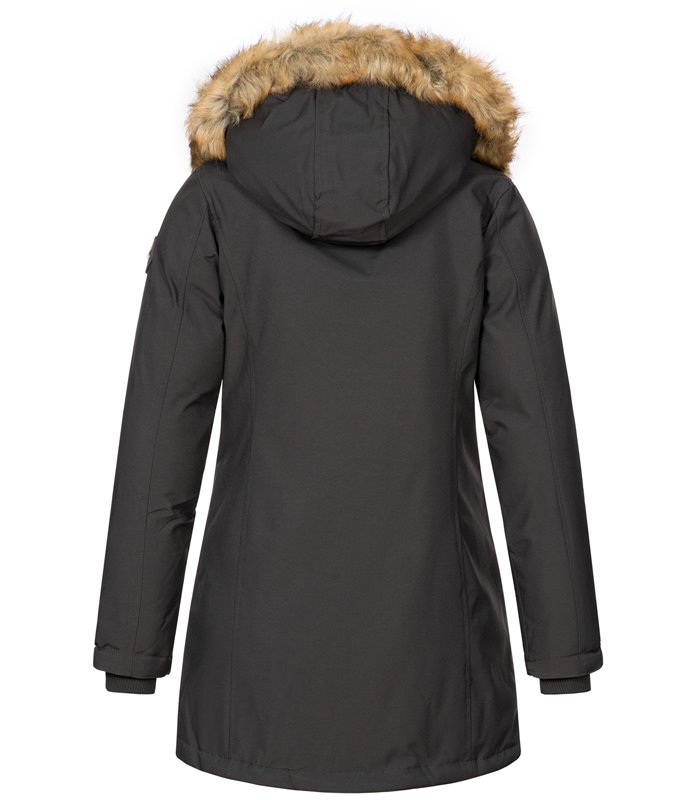 Geographical Norway Damen Winter Mantel mit Kunstfellkragen D-451