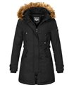 Geographical Norway Damen Winter Jacke mit Kunstfellkragen D-446 
