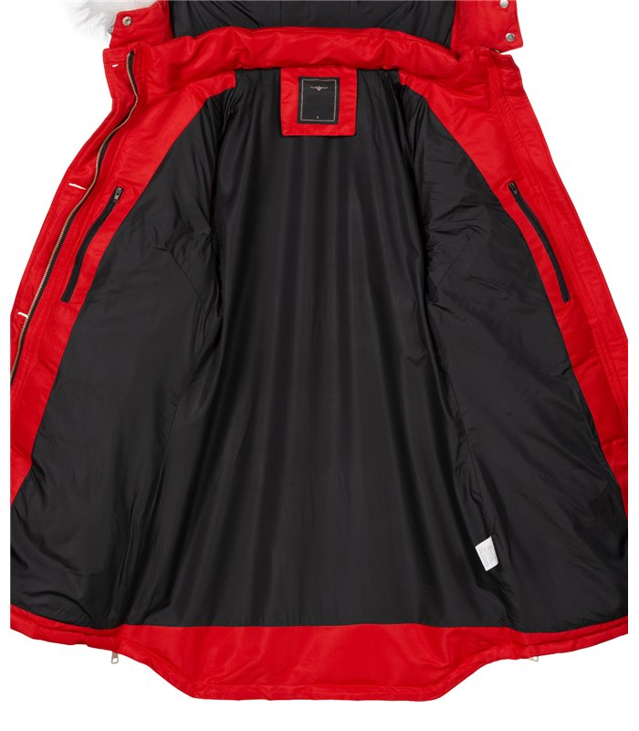 Damen Winter Jacke mit Kunstfellkragen D-452 