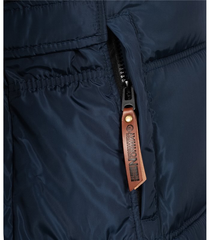 Geographical Norway Damen Winter Mantel mit Kunstfellkragen D-454 