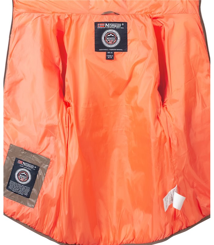 Geographical Norway Damen Steppjacke mit Kapuze D-455