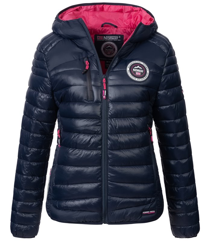 Geographical Norway Damen Steppjacke mit Kapuze D-455