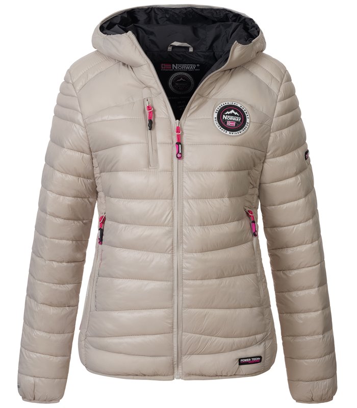 Geographical Norway Damen Steppjacke mit Kapuze D-455