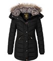 Geographical Norway Damen Winter Jacke mit Kunstfellkragen D-456 