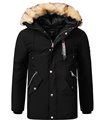 Geographical Norway Herren Winter Jacke mit Kunstfellkragen H-260 