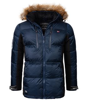 Geographical Norway Herren Winter Jacke mit Kunstfellkragen H-261 
