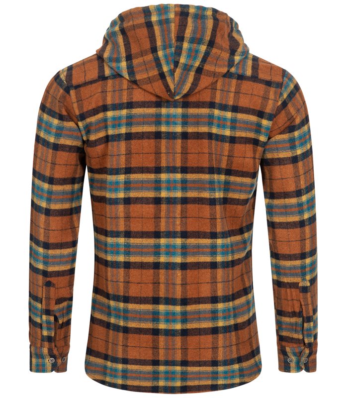 Rock Creek Herren Flanellhemd mit Kapuze H-257 