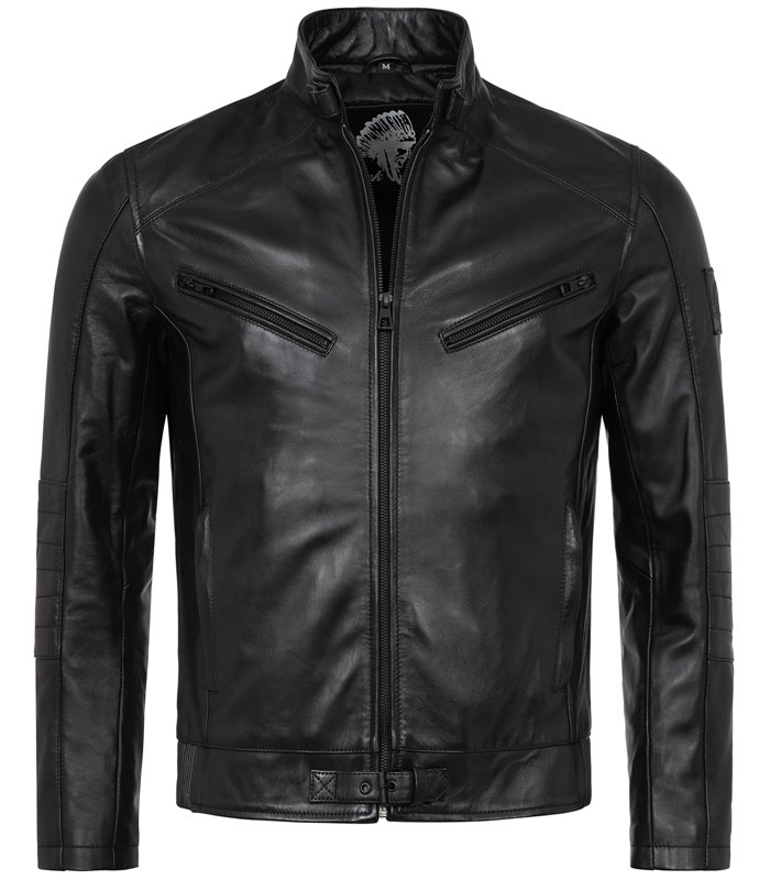 Rock Creek Herren Lederjacke Biker-Style H-256