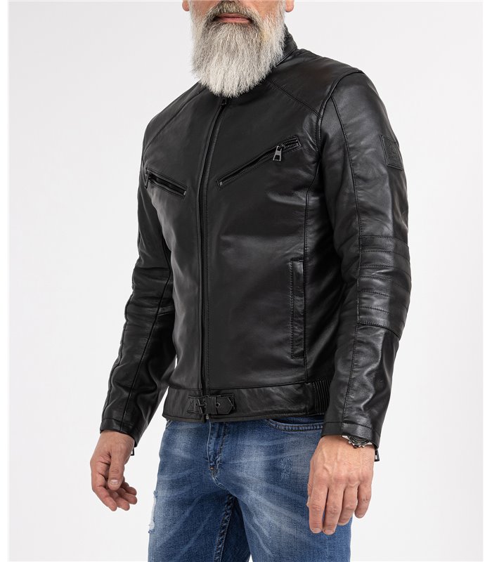 Rock Creek Herren Lederjacke Biker-Style H-256