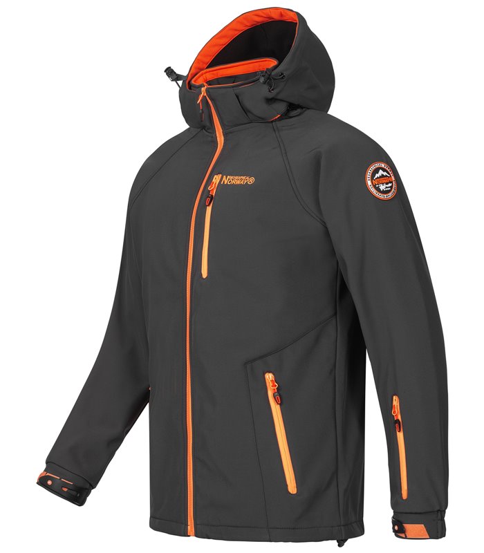 Geographical Norway Herren Softshell Jacke mit Kapuze H-267