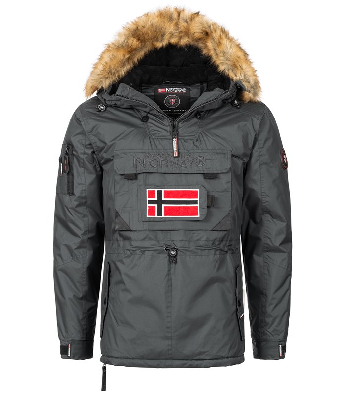 Geographical Norway Herren Windbreaker Anorak mit Kapuze H-268
