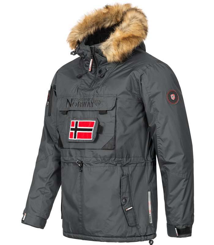 Geographical Norway Herren Windbreaker Anorak mit Kapuze H-268