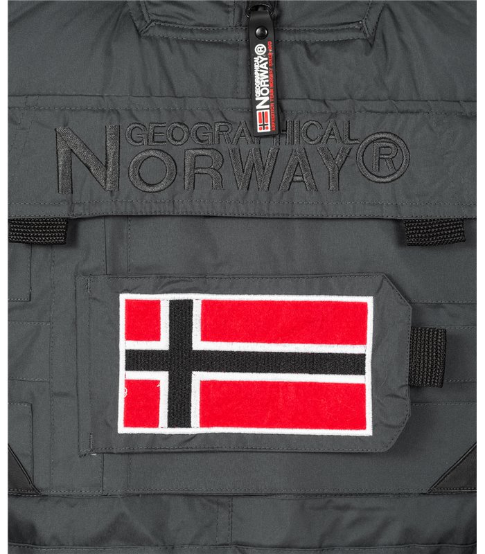 Geographical Norway Herren Windbreaker Anorak mit Kapuze H-268