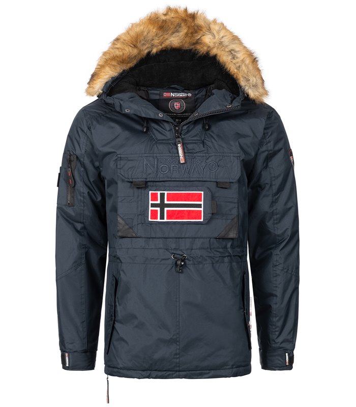 Geographical Norway Herren Windbreaker Anorak mit Kapuze H-268