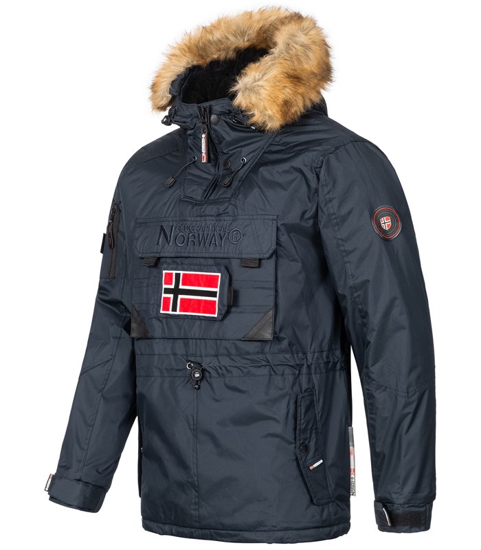 Geographical Norway Herren Windbreaker Anorak mit Kapuze H-268