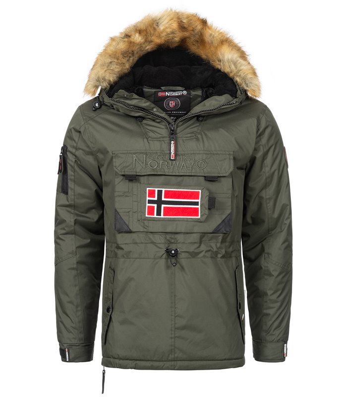 Geographical Norway Herren Windbreaker Anorak mit Kapuze H-268