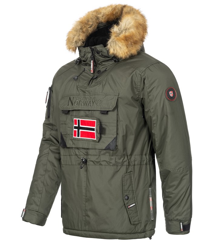 Geographical Norway Herren Windbreaker Anorak mit Kapuze H-268