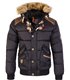 Geographical Norway Herren Winter Jacke Kunstfellkragen H-216