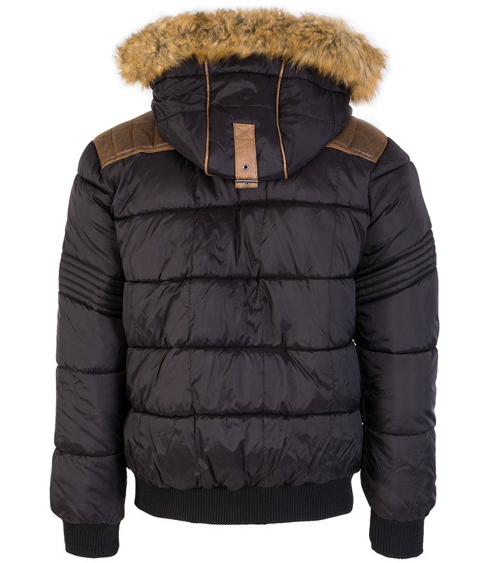 Geographical Norway Herren Winter Jacke Kunstfellkragen H-216