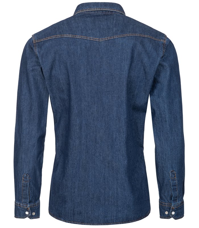 Rock Creek Herren Jeanshemd Kentkragen Blau H-270
