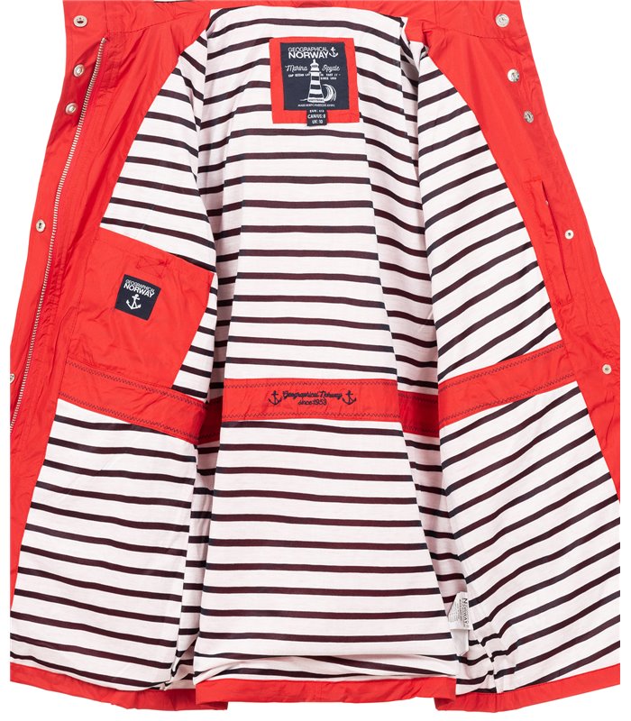 Geographical Norway Damen Mantel mit Kapuze D-462 