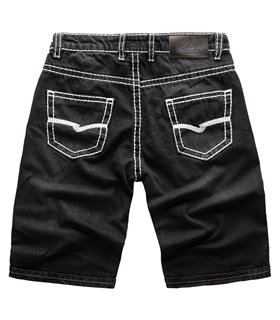 Herren Bermuda Shorts Hose Denim dicke Nähte Sommerhose Herrenshorts