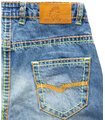 Herren Bermuda Shorts Hose Denim dicke Nähte Sommerhose 