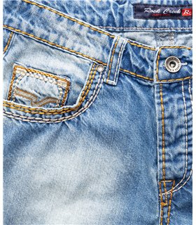 Herren Jeans Short kurze Hose dicke Nähte Bermuda Shorts 