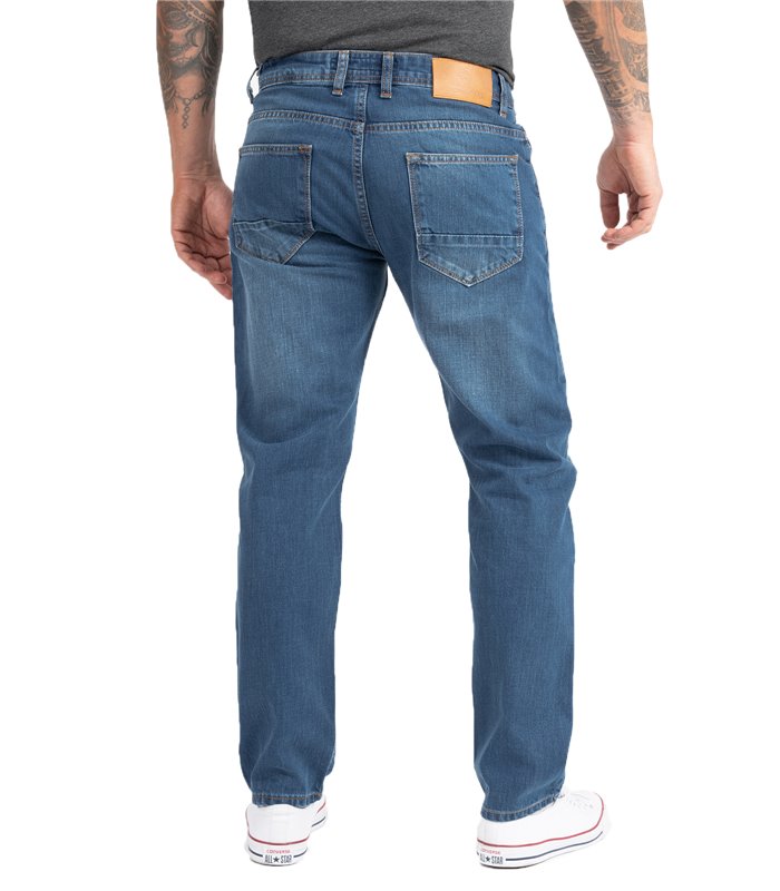 Indumentum Herren Jeans Comfort Fit Mittelblau IC-701