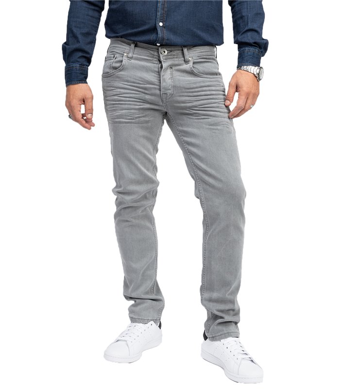 Rock Creek Herren Jeans Regular Fit Grau RC-2097