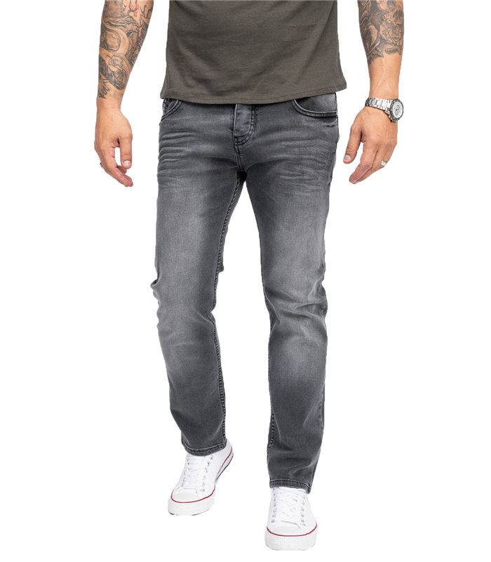 Rock Creek Herren Jeans Regular Fit Grau RC-2108