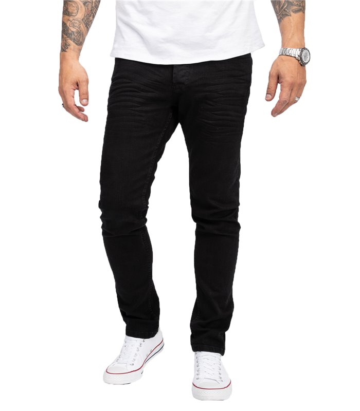 Rock Creek Herren Jeans Slim Fit Schwarz RC-2146