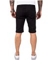 Rock Creek Herren Jeansshorts Slim Fit Schwarz RC-2209