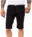 Rock Creek Herren Jeansshorts Slim Fit Schwarz RC-2209