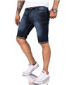 Rock Creek Herren Jeansshorts Slim Fit Dunkelblau RC-2216