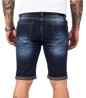 Rock Creek Herren Jeansshorts Slim Fit Dunkelblau RC-2216