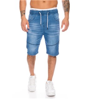 Herren Sweatshorts Denim-Style Blau H-108